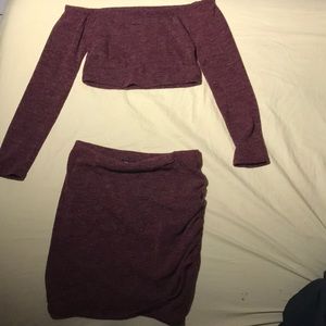 Fashion Nova Crop top and skirt set